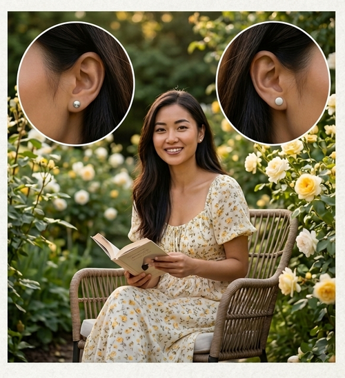 Blossom & Minimalist Earring Set