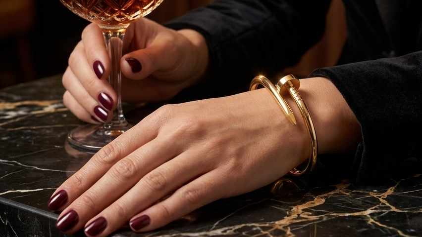 The Sculptural Gold Nail Cuff